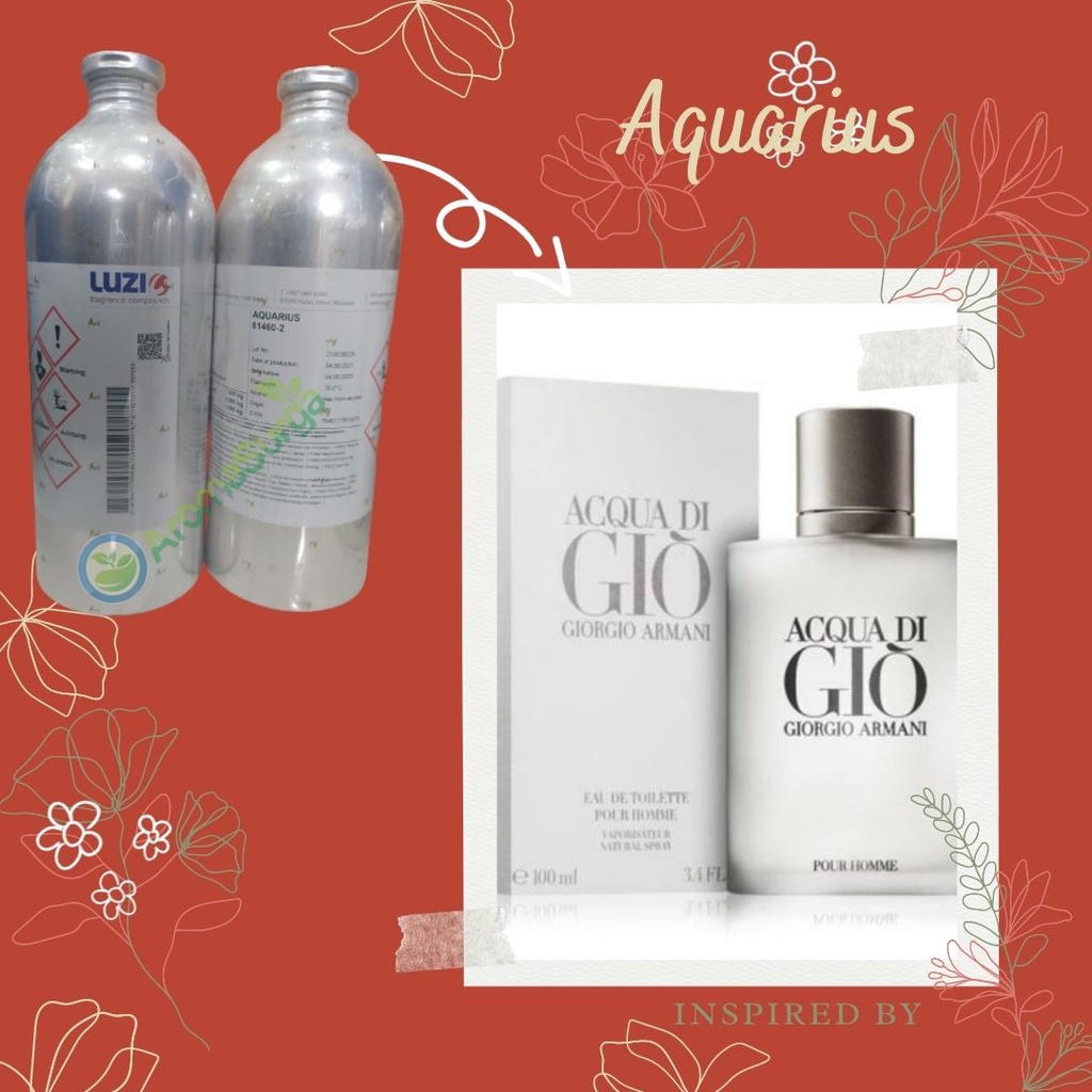 SEGEL Grosir Bibit Parfum Luzi AQUARIUS SEGEL 1KG ( Searah dengan AQUA DIGIO MAN ) - Agen Bibit Parf