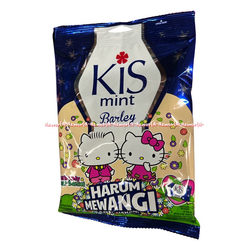 Kis Mint Barley Hello Kitty Dear Daniel 100gr Permen Kiss Untuk Nafas Harum