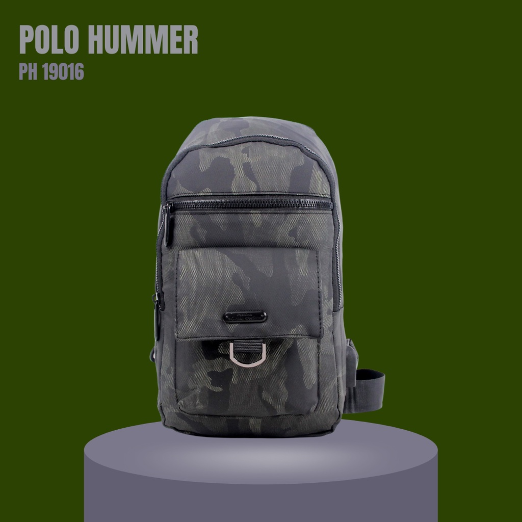 Tas Selempang Bahu Pinggang Punggung POLO HUMMER Aksesoris Pria Termurah Premium