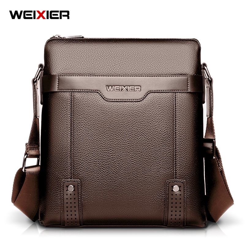 WEIXIER 18067 Tas Selempang Pria Kulit Messenger