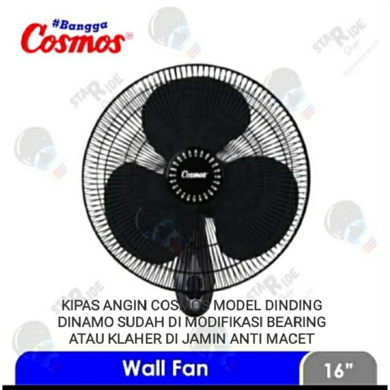 kipas angin 16 inc merek cosmos dinding modifikasi bearing