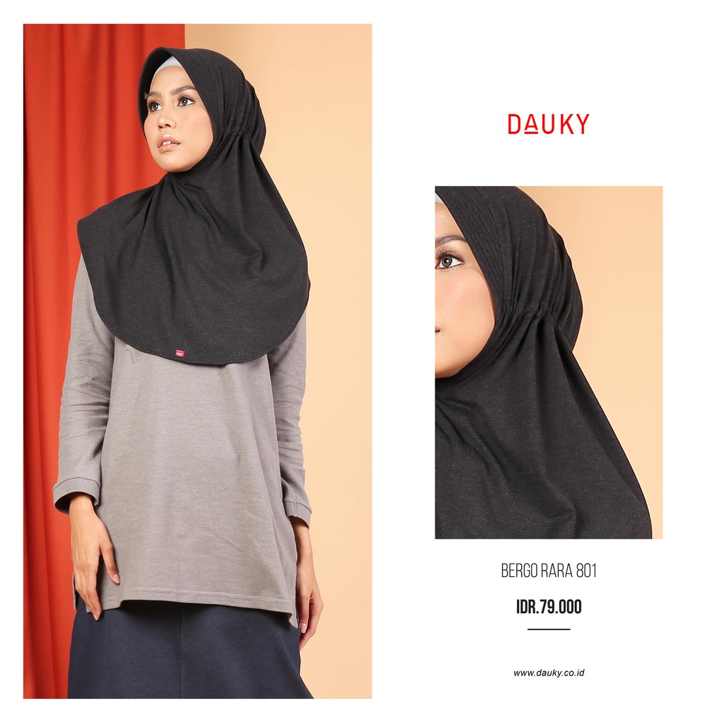 Hijab Instan - Bergo Simple Serut - Bergo Rara Dauky