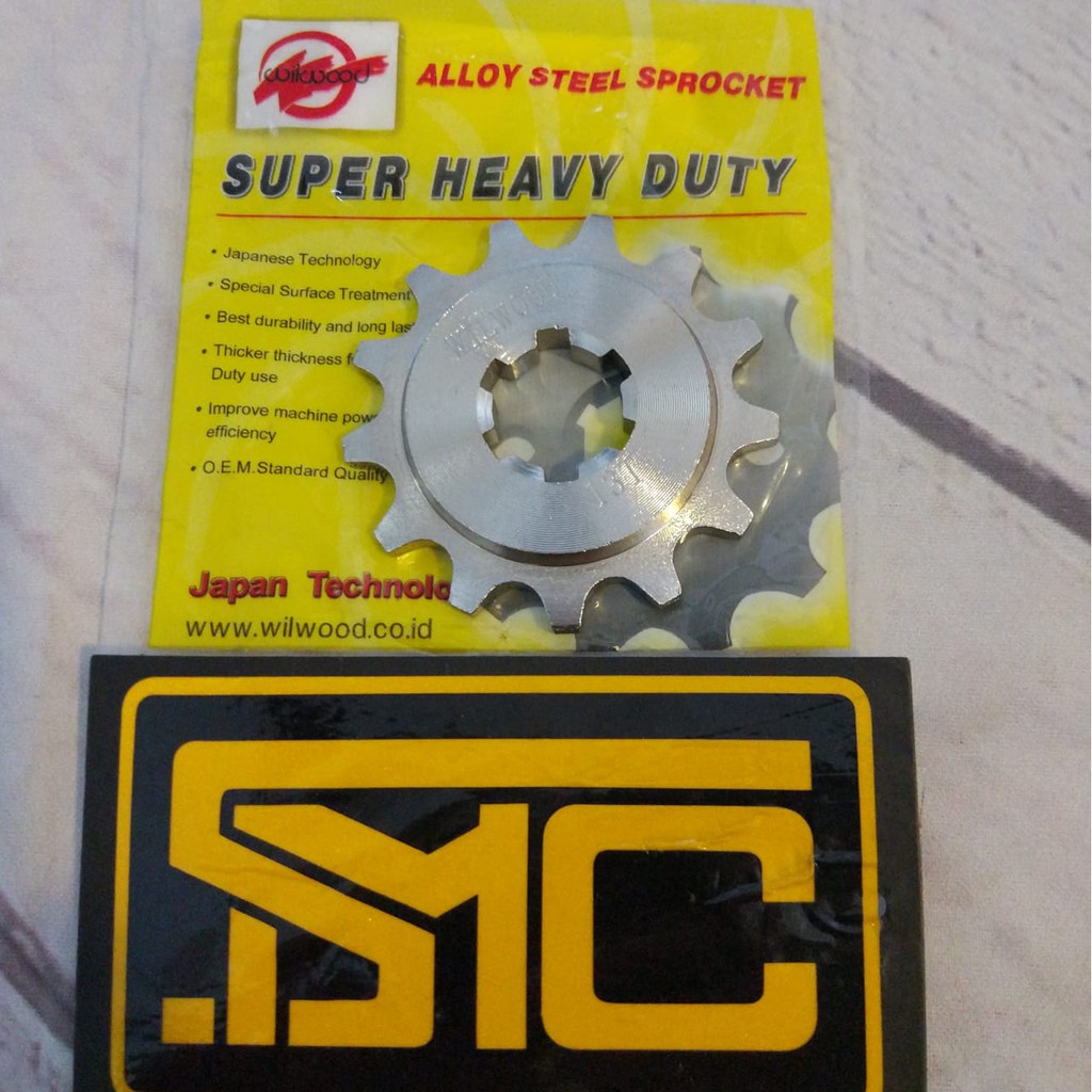 Gear Depan / Front Sproket Yamaha Jupiter MX / Sniper MX 13T Size 415 -13T Nickel Wilwood-1