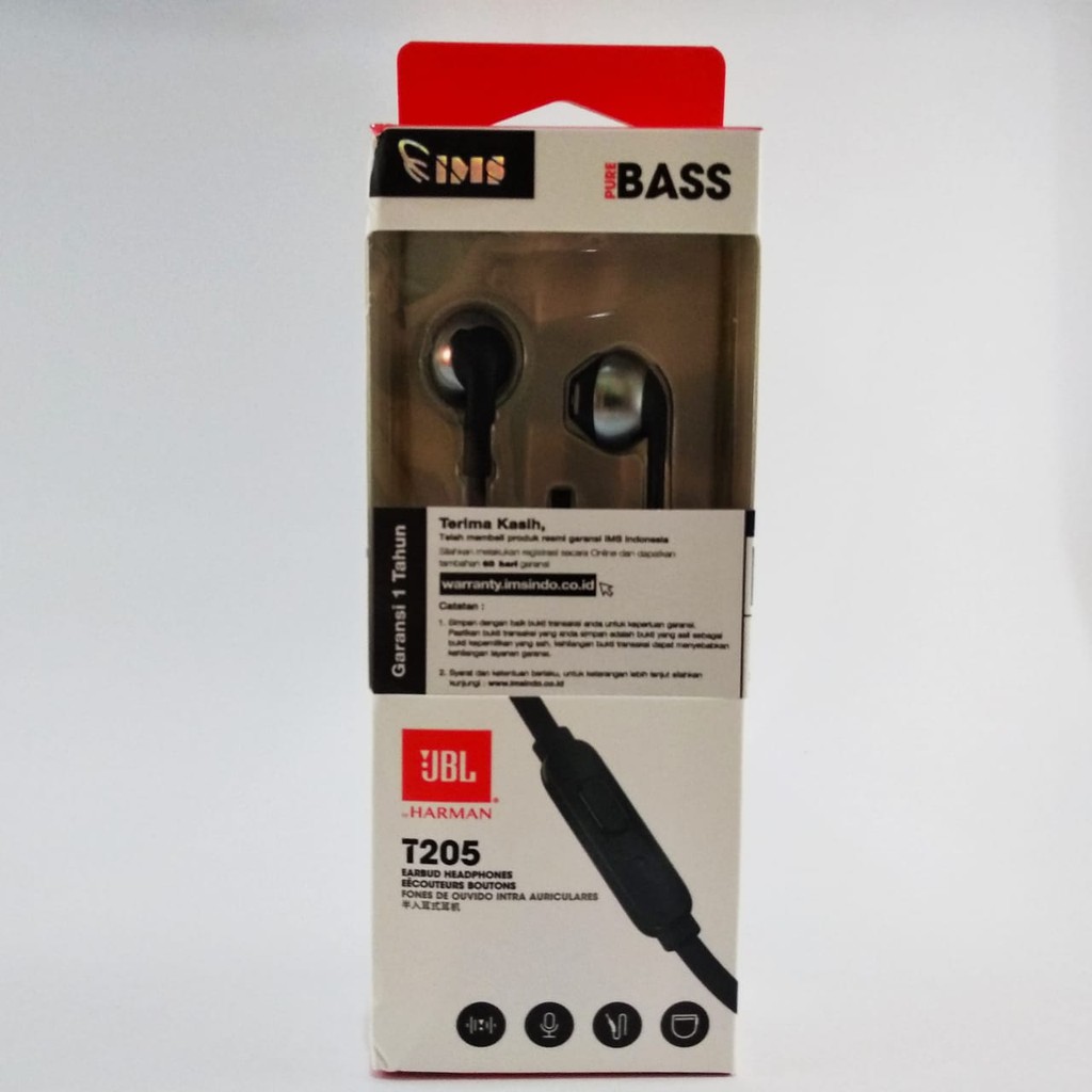 JBL T205 Earphone