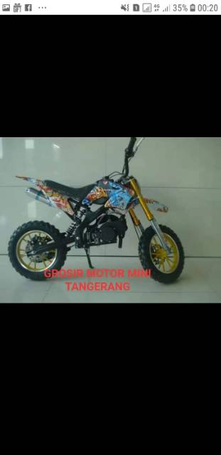 MOTOR MEDIUM TRAIL MT 2 WATER PRINTING 50CC MESIN 2 TAK~MOTOR MINI-MOTOR CROSS-MAINAN MOTOR ANAK