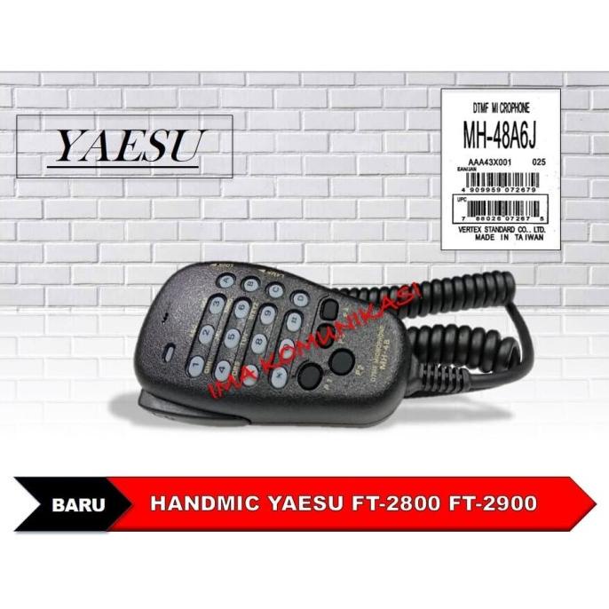 Extra mic Yaesu MH-48 for Rig Yaesu FT-2800 FT-2900 FT-7800 FT-8900 FT