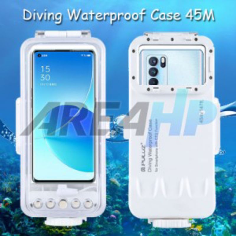 Puluz Diving Waterproof Case Casing Cover 45M Oppo Reno 6