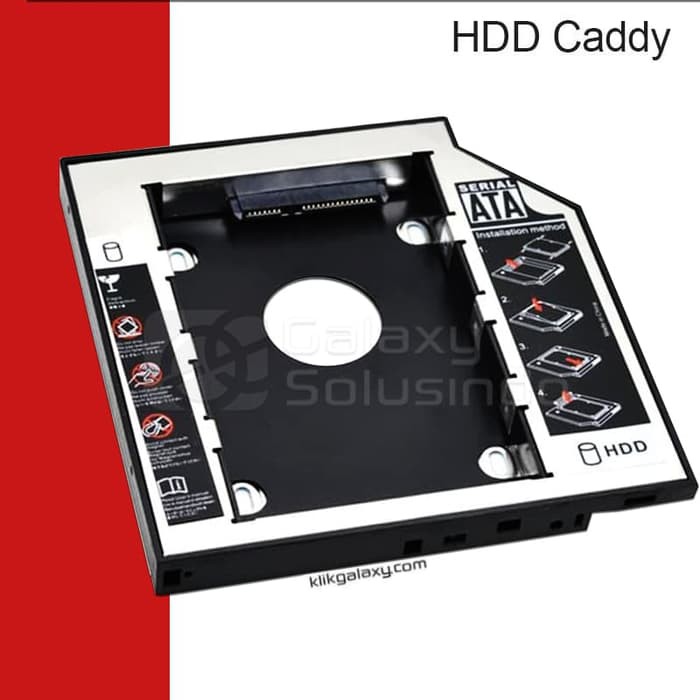 HDD Caddy SATA 3   Second Hardisk Slot Laptop 12 7mm