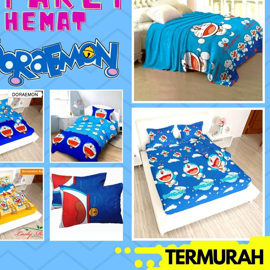 Oke Price ✺ SPREI LADY ROSE DORAEMON 160X200 180X200 120X200 - SEPRAI SELIMUT LADYROSE KARAKTER NO 1