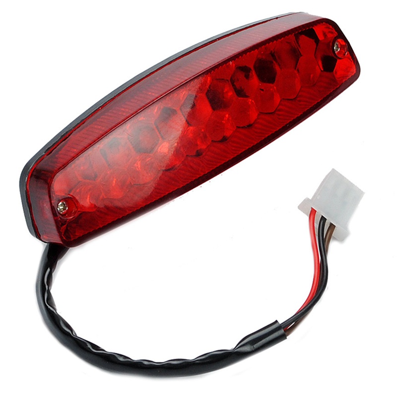 Lampu Rem 3 Kabel 12V Warna Merah Untuk Motor ATV Off Road