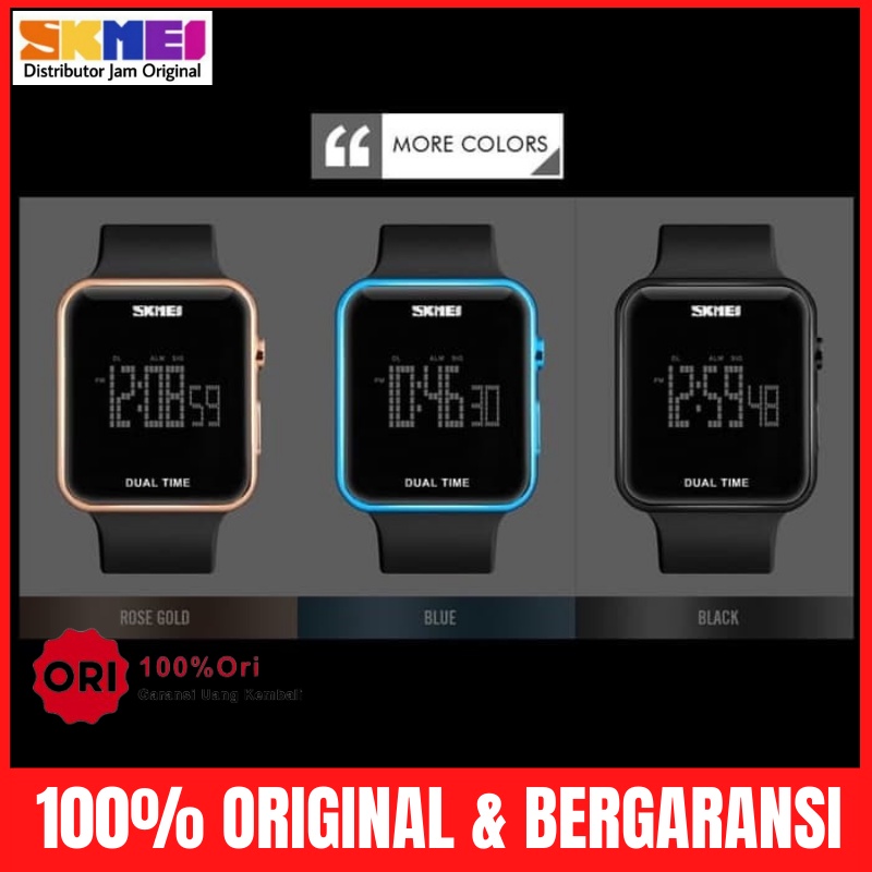 Jam Jm Tangan Tngan Wanita Perempuan Cewek Cewe Digital Anti Air Skimei Skmei Skemei Original 1271-4