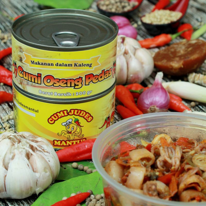 

Cumi asin Judes Dalam Kaleng Makanan kaleng /sambal pedas /cumi pedas mantul Cumijudesmantul