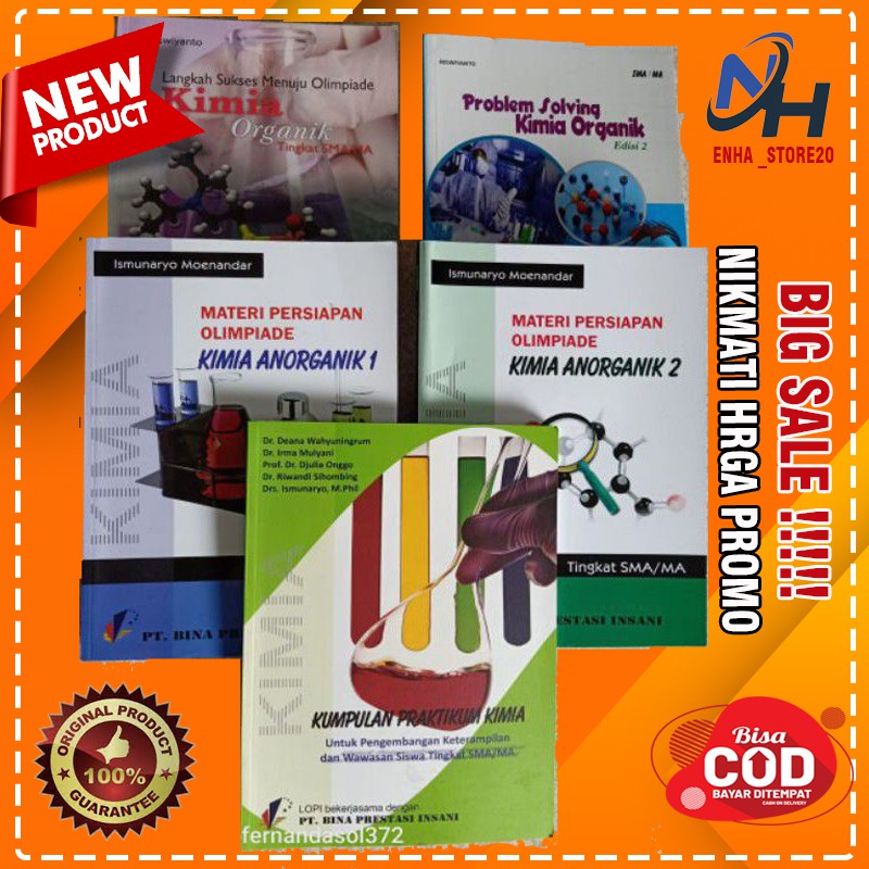 Buku Paket Olimpiade Kimia SMA/MA Bina Prestasi Insani OSN KSN KSM Terbaik best seller buku terbaru 