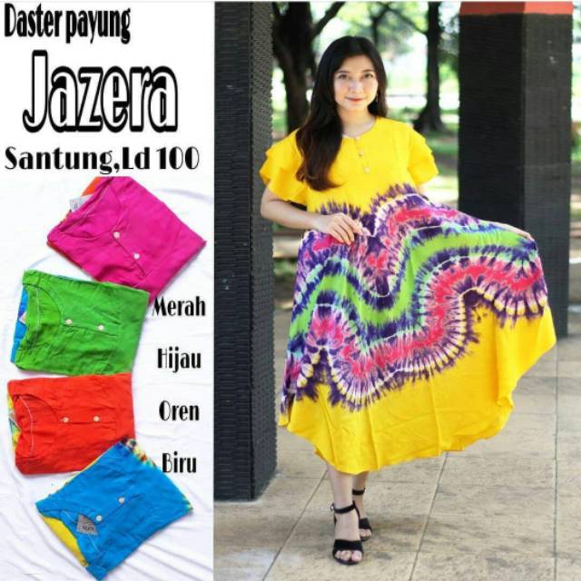 Daster payung jazeera adem busui remaja abg adem abstrak pelangi