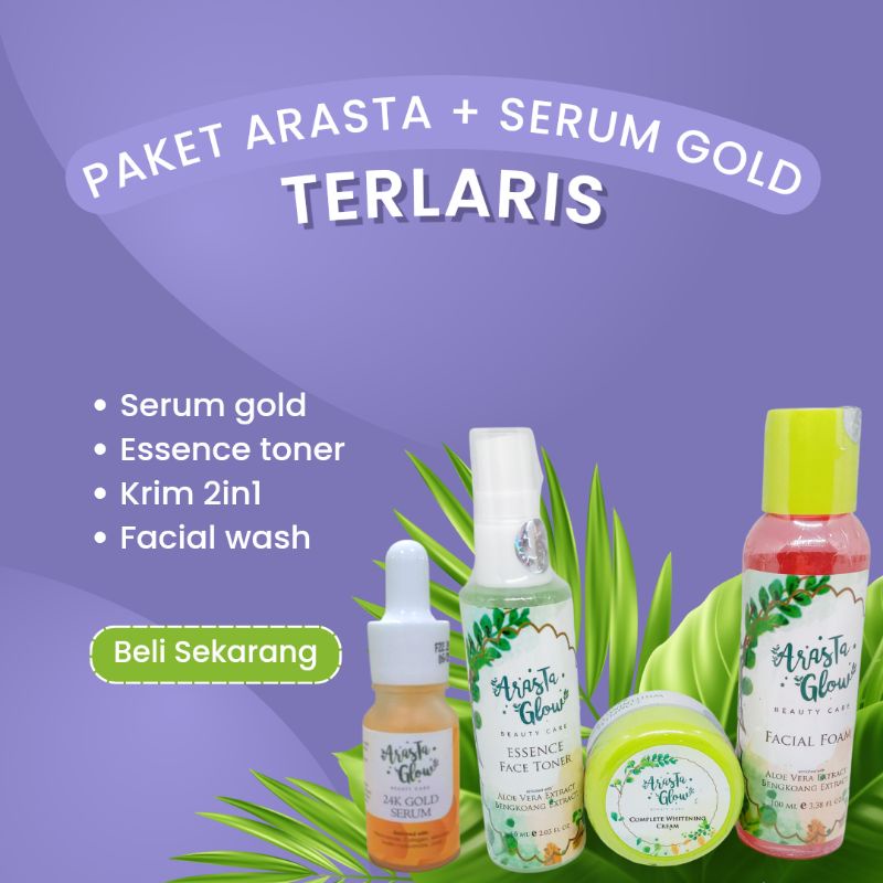 PAKET ARASTA + SERUM BY ARASTA ACNE /GOLD