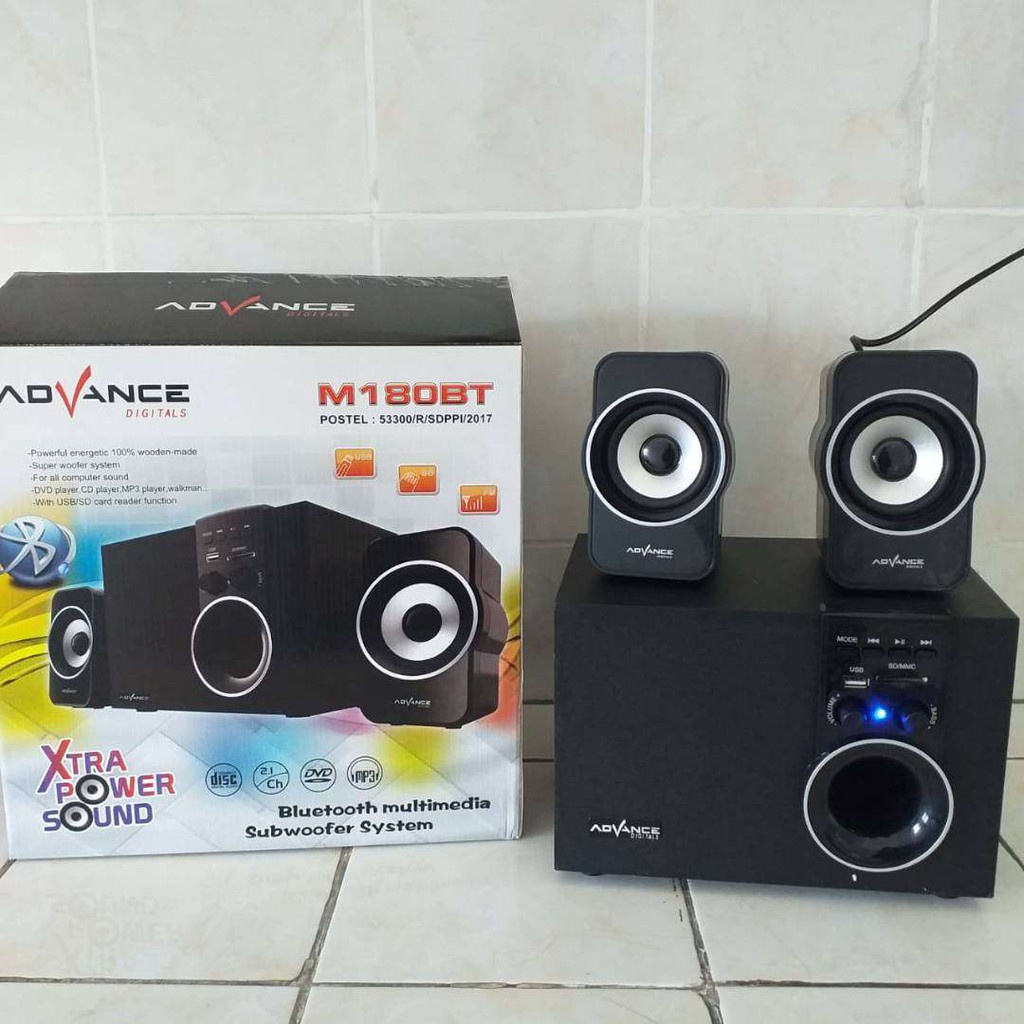PROMO Speaker Aktif Advance M180BT Bluetooth / Speaker Aktif / Active Speaker / Subwoofer Speakers | FMS