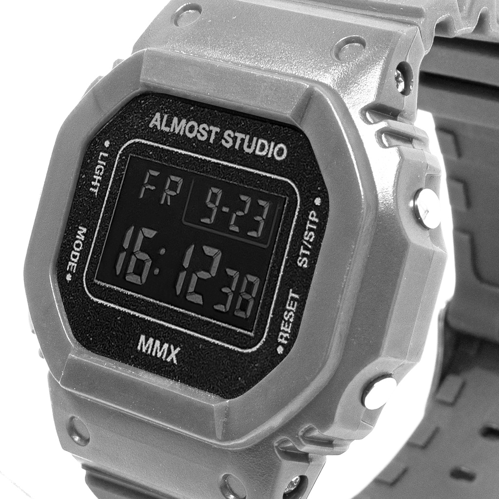 Almost Studio - Jam Tangan Digital - Grey