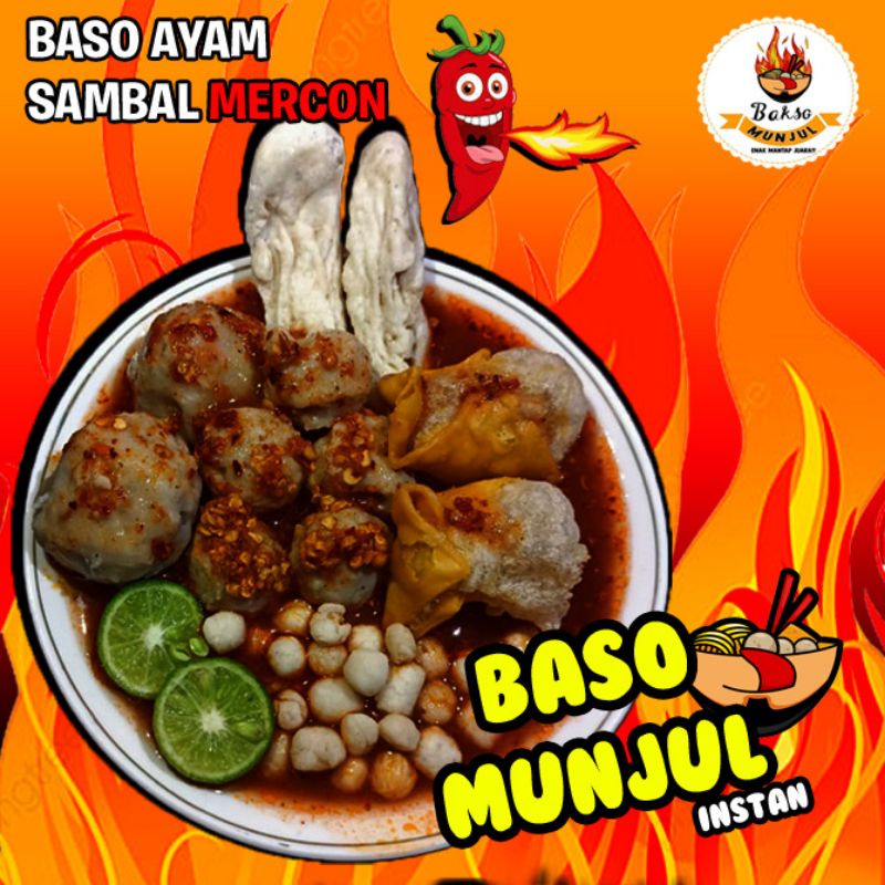 Jual Bakso Ayam Sambal Mercon Kemasan Pakum Aman Shopee Indonesia