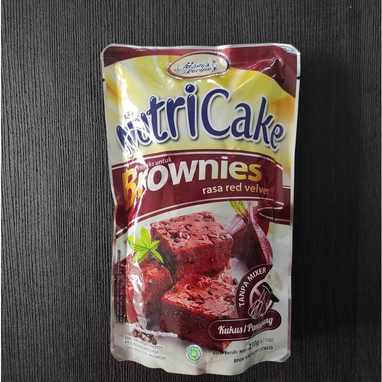 

NUTRICAKE Brownies Red Velvet Pouch 230gr