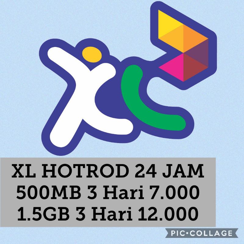 PAKET INTERNET XL HOTROD 24 JAM 3 HARI