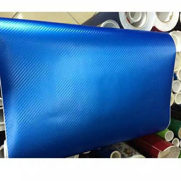 Sticker skotlet motor carbon 3d profix warna biru