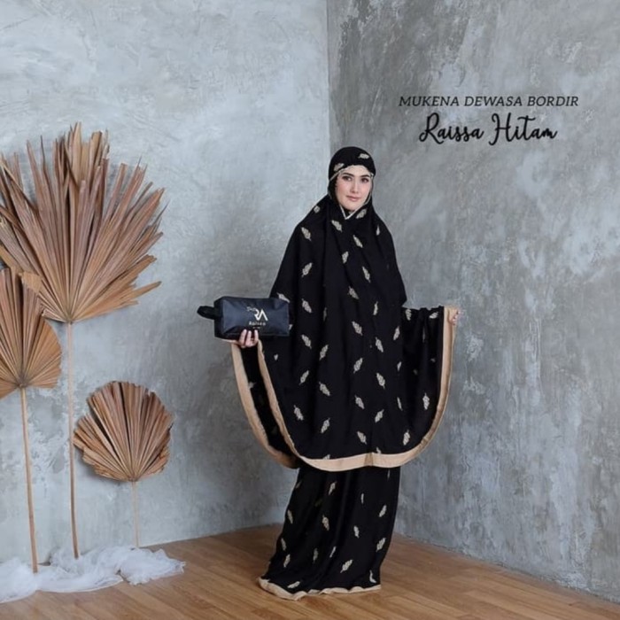 TERLARIS MUKENA RAISA BORDIR HITAM