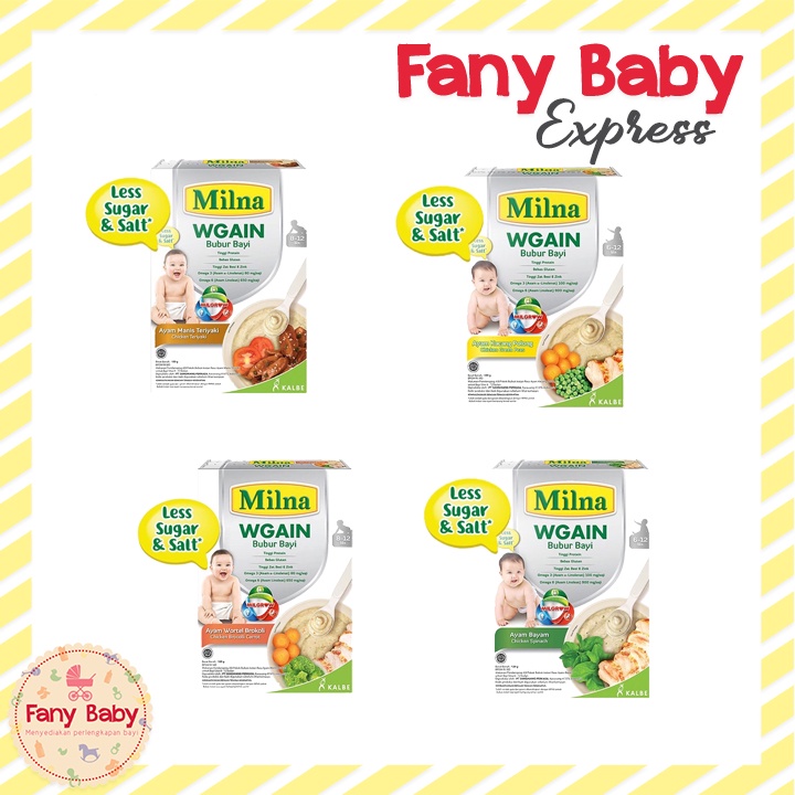 MILNA WGAIN 6+ / 8+ BUBUR CEREAL BAYI