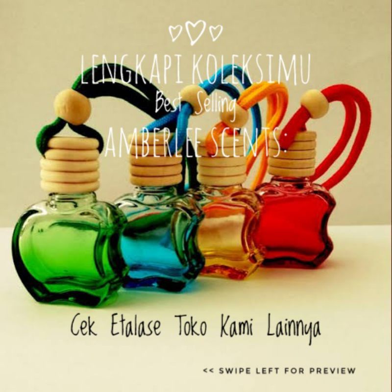 Pengharum Ruangan / Parfum Mobil Lemon Aromatherapy / Amberlee Scent / Pewangi Dashboard - Kamar Tidur - Lemari - Kamar Mandi - Toilet / Botol Apel Gantung / Car Freshener / Tahan Lama