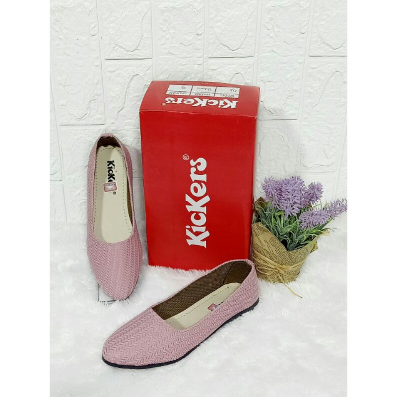FILLYS Sepatu Flatshoes Wanita Kickers Rajut