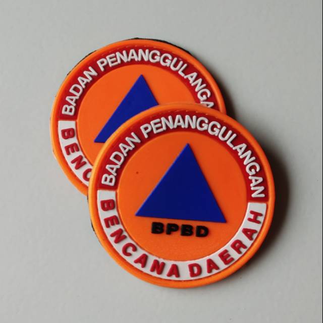 patch rubber BPBD/BNPB/TIM-SAR/BASARNAS/tempelan karet emblem outdoor