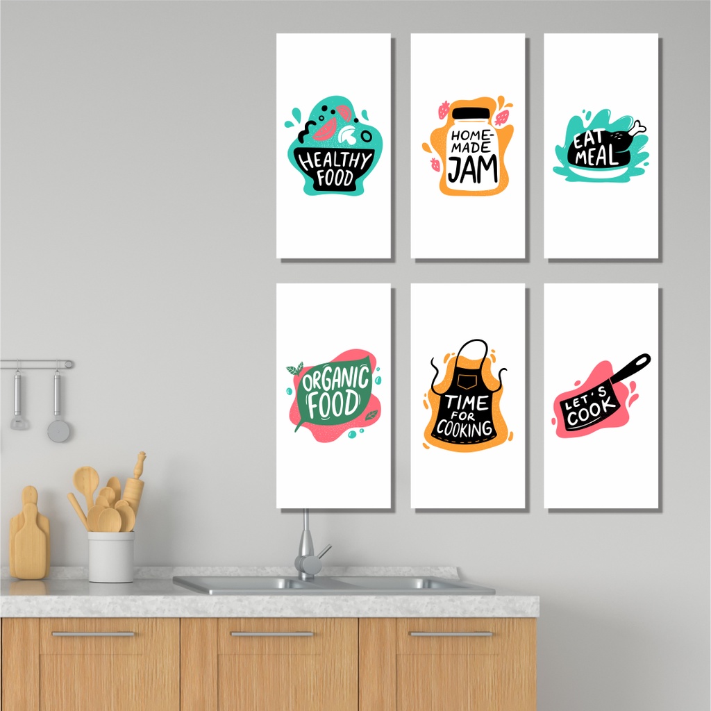 Hiasan Dinding Ruang Makan Aesthetic Walldecor Pajangan Dinding Lukisan Dinding Kitchen 051