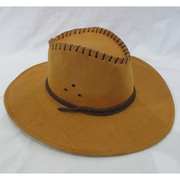 Topi Cowboy Koboy Koboi Amerika Laken TALI Remaja Dewasa/Topi Zorro***TOP