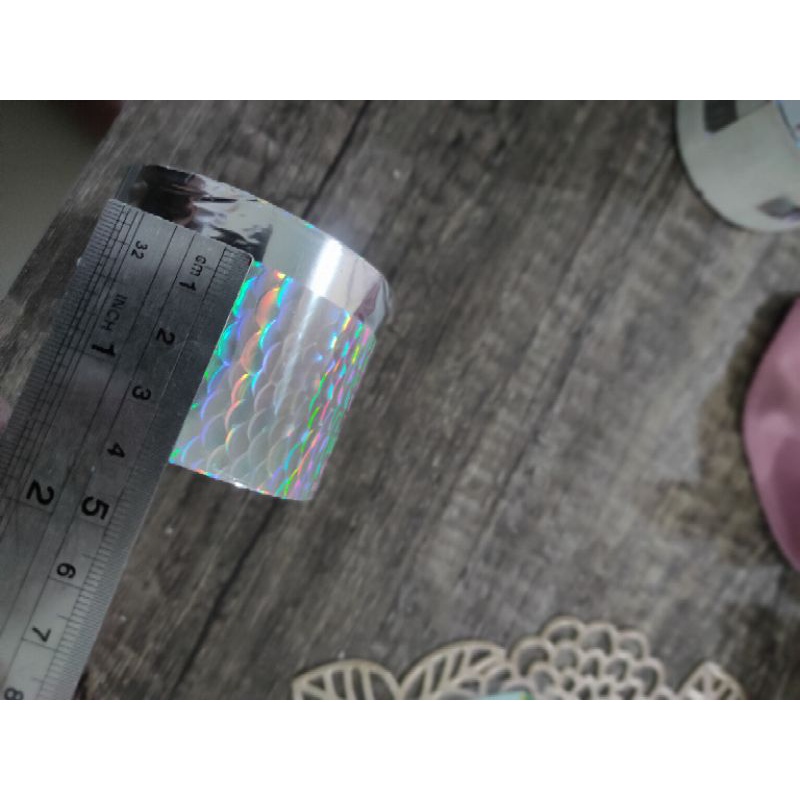 HOLOGRAM FOIL / POTONGAN LEBAR KECIL 1 ROLL