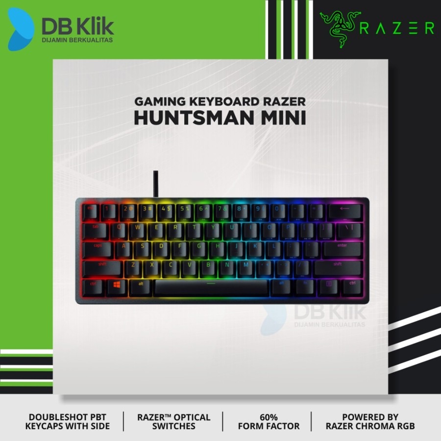 Keyboard Gaming RAZER Hunstman MINI |  PURPLE 60% Clicky Optical Switch