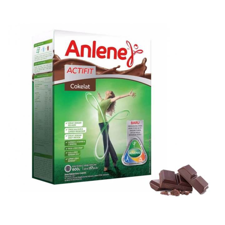 

Anlene Actifit Cokelat 600gr - Susu Bubuk - Nutrisi Tulang, Sendi, dan Otot