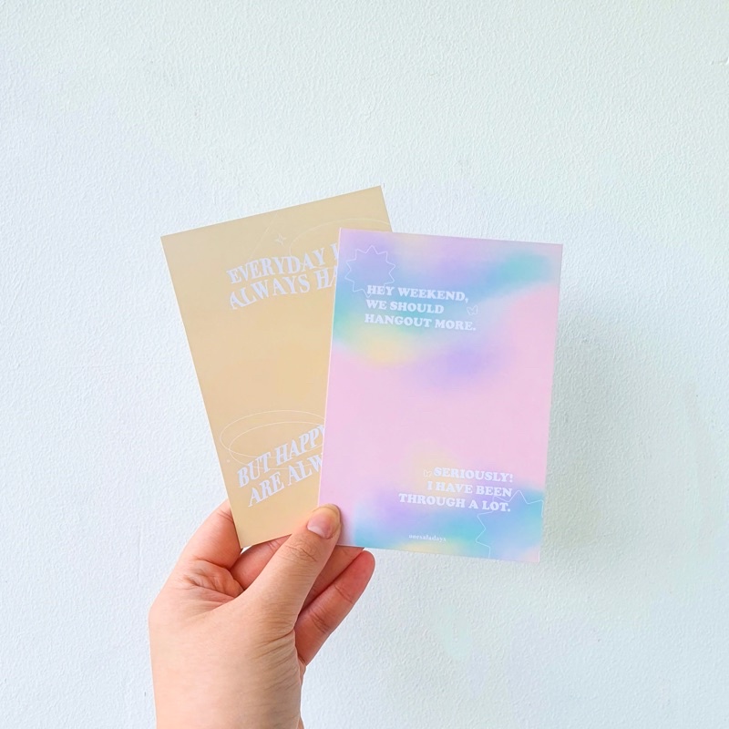 

Quote Card #3 by onesaladays | Artprint Greeting Card