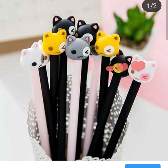

Alat Tulis Sekolah Pulpen Karakter Cat Wink Pen Pena Bolpoin Karakter Kucing Lucu Unik Imut