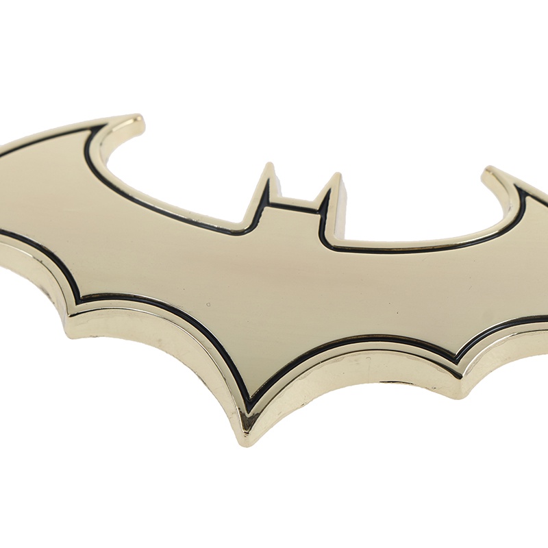 &lt; E2id &amp; &gt; 1Pc Stiker emblem Logo Batman 3d Bahan metal Untuk Mobil / Motor