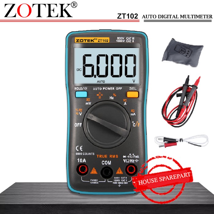 AVOMETER DIGITAL ZOTEK ZT102 / MULTITESTER DIGITAL ZT102 ORIGINAL