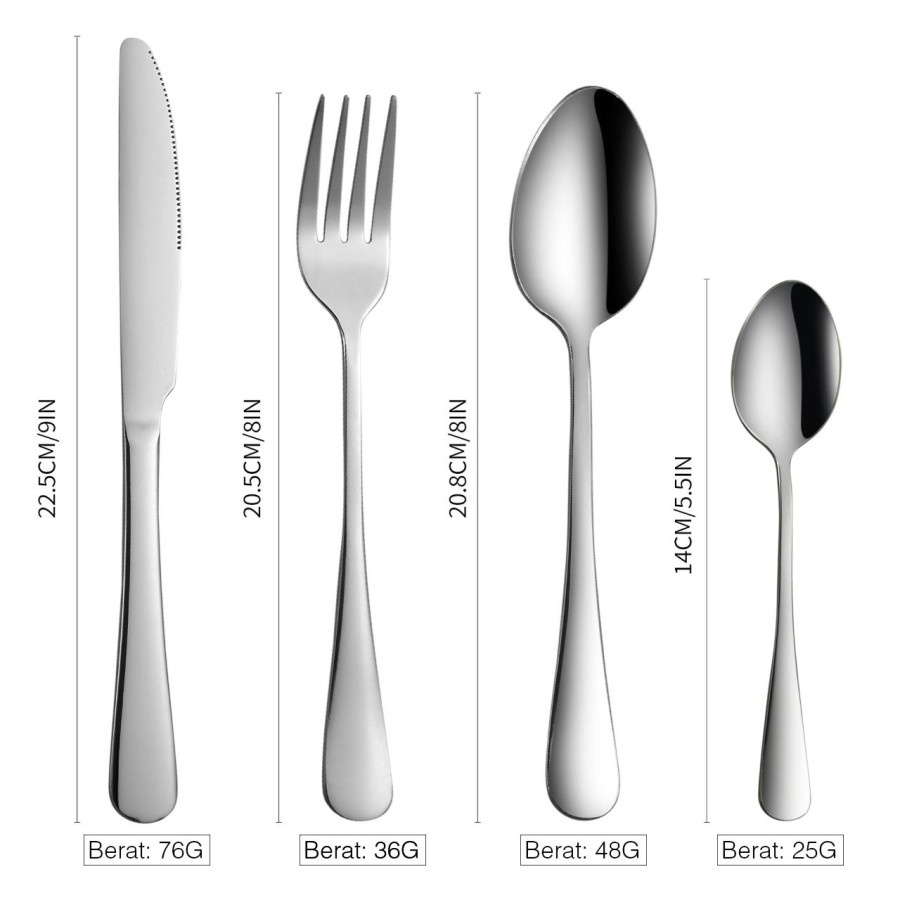 Set Alat Makan Korea Mewah  LBX Cutlery set Sendok garpu pisau Tableware Stainless Steel Sultan Royal Cutlery