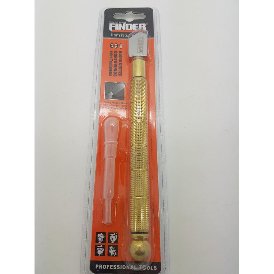 Merk FINDER Alat Pemotong Kaca / Oil Rolling Glass Cutter