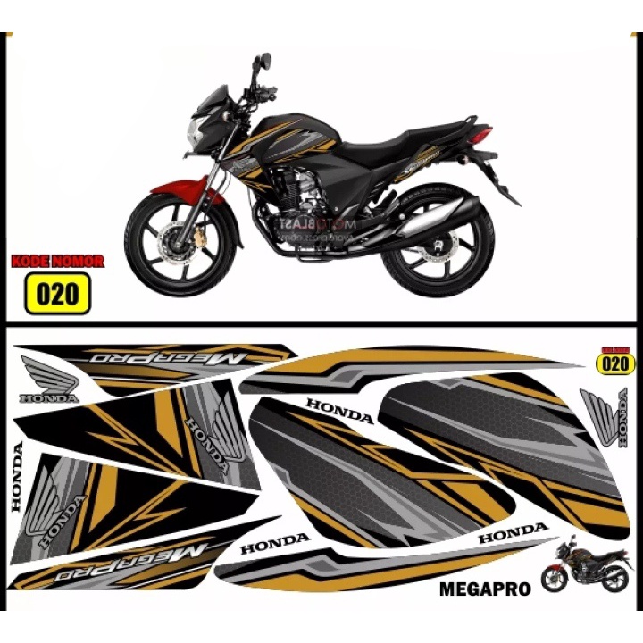 striping megapro / decal megapro / variasi megapro