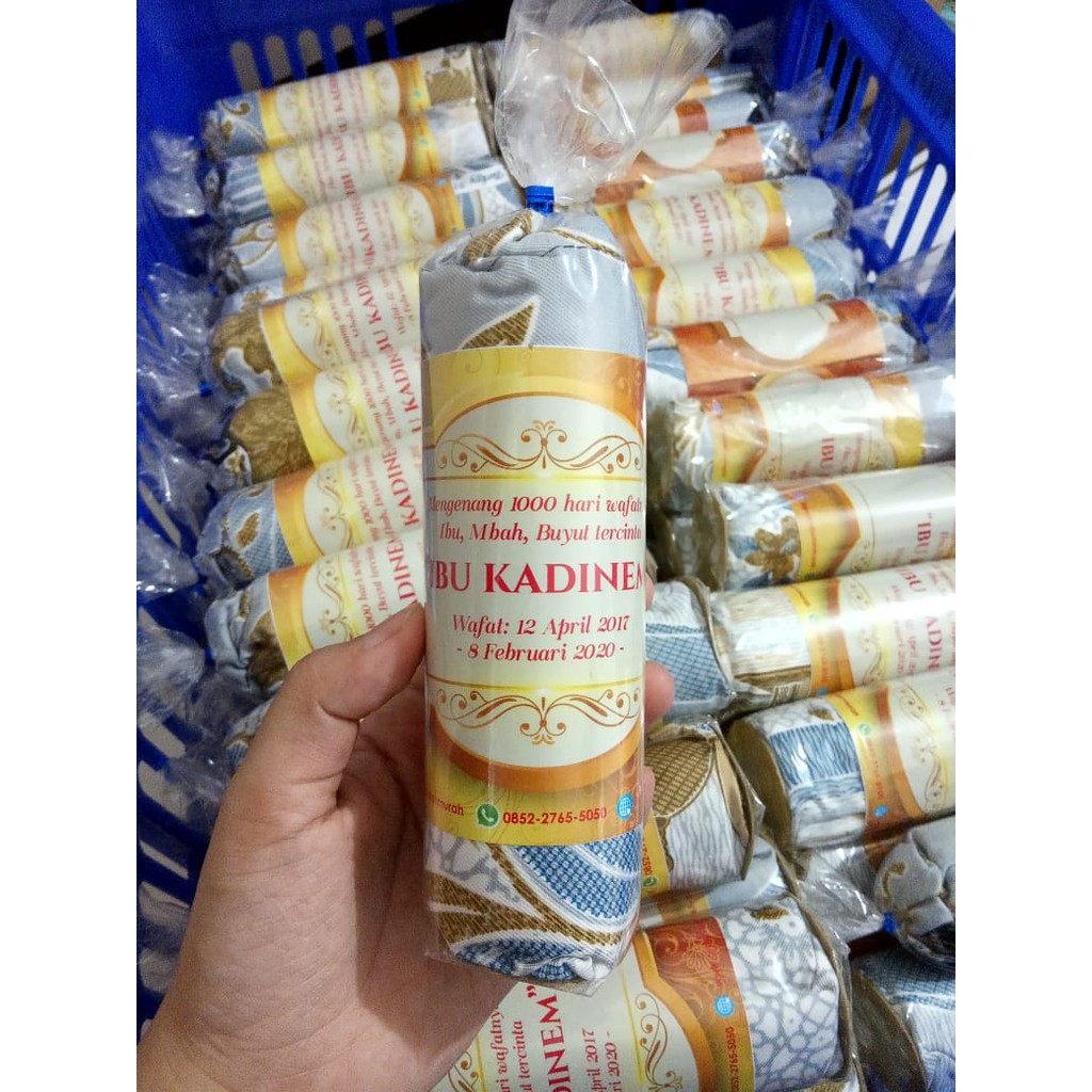 PROMO !!! Souvenir Aqiqah Sajadah Batik ( Plastik & Kartu Ucapan