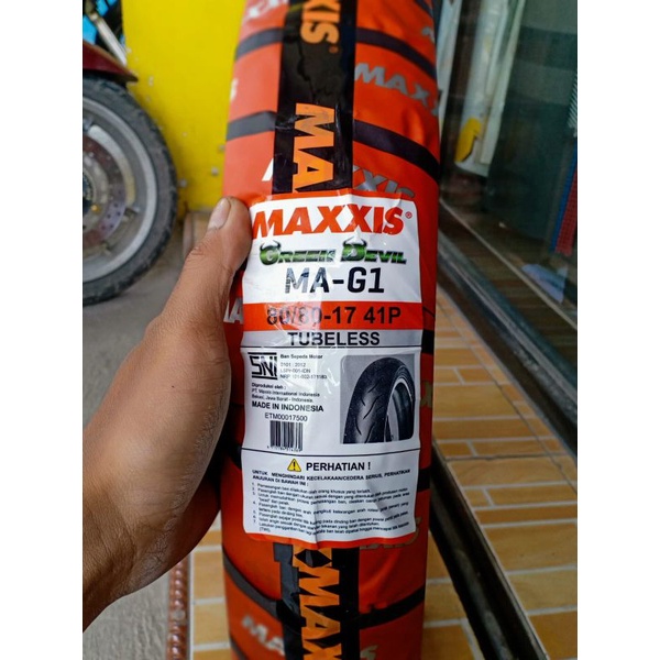 BAN MAXXIS GREEN DEVIL 80/80 RING 17 BAN MAXXIS GREEN DEVIL MA-G1