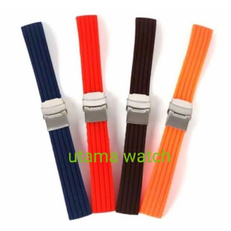 Tali Jam Tangan Strap Tali Jam Clasp Folding 20mm 22mm 24mm Tali