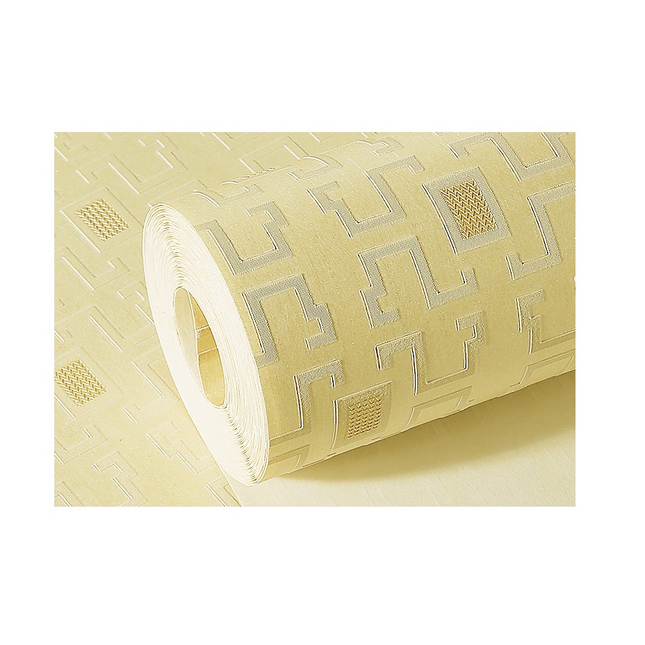 AKN88 - Wallpaper 4D Non Woven Modern Chinese Lattice 53cmx10m - Beige 79303