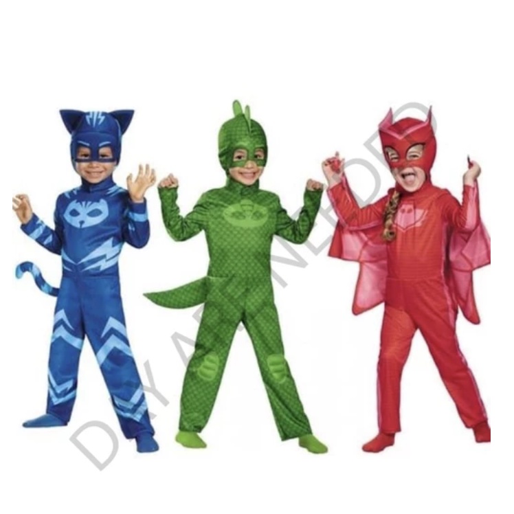 costum gekko catboy Kostum gekko cat kostum owlette pj mask costume geko pj mask