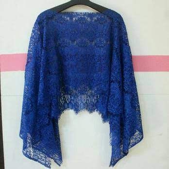 MEGA PROMO          Cape outer brokat polos