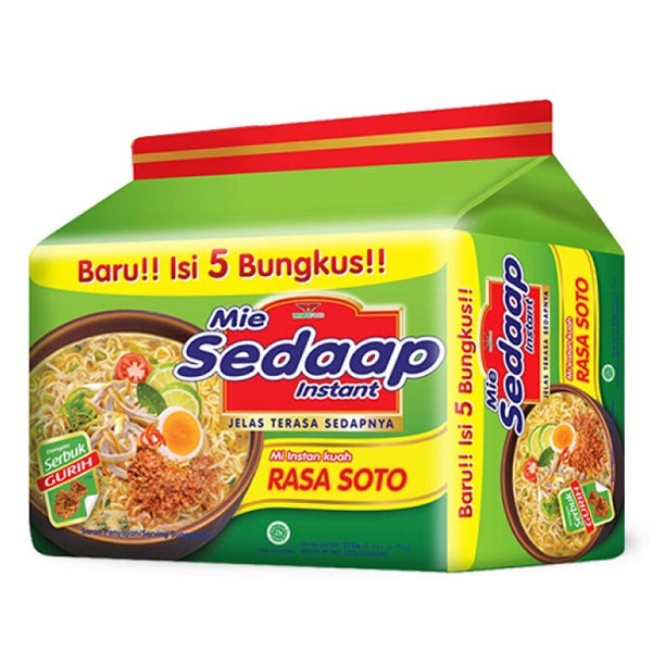 

SEDAAP MI KUAH RASA SOTO ISI 5BKS @75G ATY1