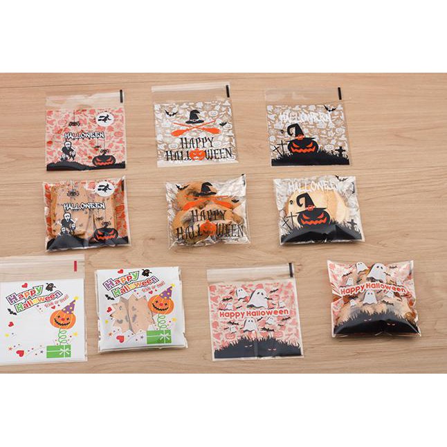 

kantong permen halloween packing seal lem trick and treat oktober
